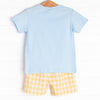 Charlie Check Short Set, Yellow