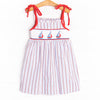 Summer and Sails Smocked Dress, Red