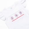 Fireworks and Freedom Smocked Short Set, Blue