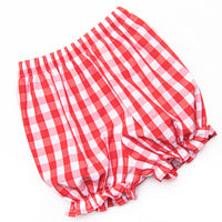 Patriotic Picnic Smocked Bloomer Set, Red