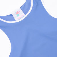 Reece Racerback Short Set, Blue