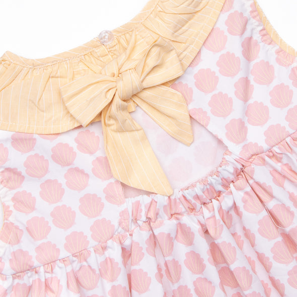 Shells By The Sea Dress, Pink