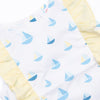 Sea Time Sails Ruffle Dress, Blue