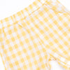 Charlie Check Short Set, Yellow