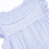 Simple Seersucker Ruffle Bubble, Blue