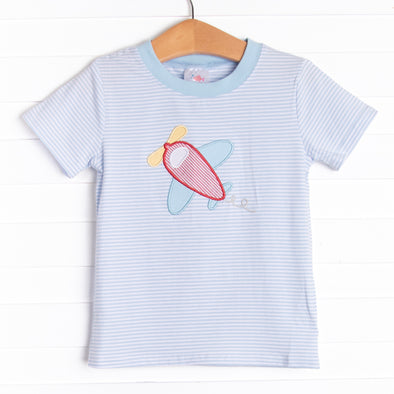 Take Flight Applique Top, Blue