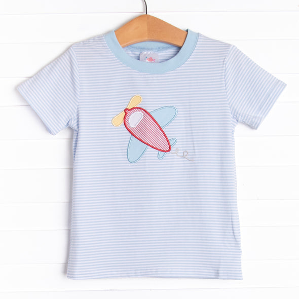 Take Flight Applique Top, Blue