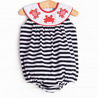 Star Spangled Shuffle Applique Girl Bubble, Navy