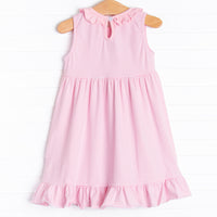 Pink Paradise Applique Dress, Pink