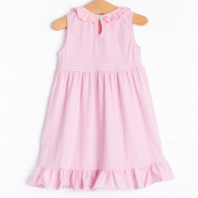 Pink Paradise Applique Dress, Pink