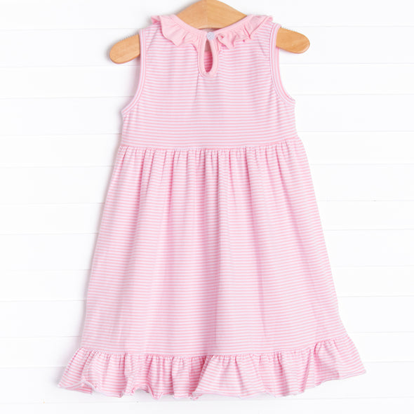 Pink Paradise Applique Dress, Pink