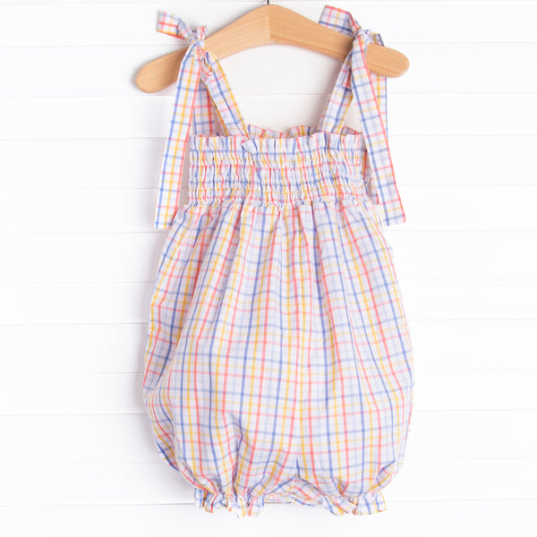 Something In The Orange Smocked Romper, Orange
