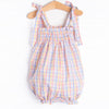 Something In The Orange Smocked Romper, Orange