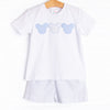 Little Mouse Trio Short Set, Blue