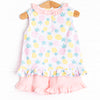 Tropical Breeze Ruffle Short Set, Pink