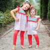 Flowers For Everyone Legging Set, Red