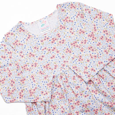English Garden Dress, Blue