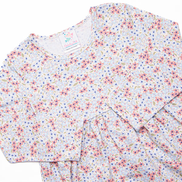 English Garden Dress, Blue
