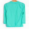 Teal Tides Long Sleeve Rash Guard, Green
