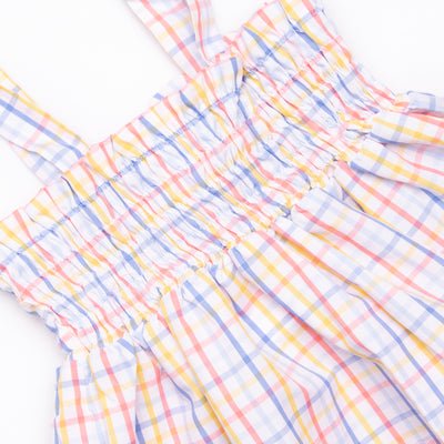 Something In The Orange Smocked Romper, Orange
