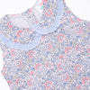 Felicity Florals Woven Ruffle Short Set, Blue