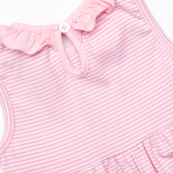 Pink Paradise Applique Dress, Pink