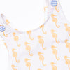 Saltwater Seahorse Ruffle Short Set, Blue
