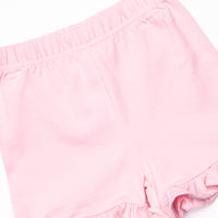 Pink Paradise Applique Short Set, Pink