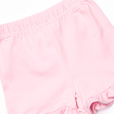 Pink Paradise Applique Short Set, Pink