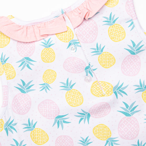 Tropical Breeze Ruffle Short Set, Pink