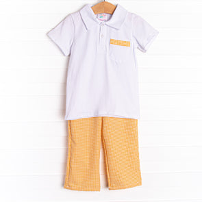 Stay Golden Pant Set, Orange