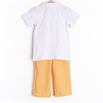 Stay Golden Pant Set, Orange