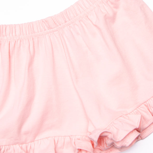 Tropical Breeze Ruffle Short Set, Pink