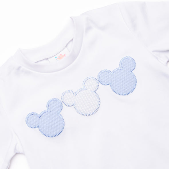 Little Mouse Trio Short Set, Blue