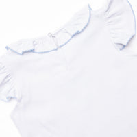 Little Mouse Trio Ruffle Short Set, Blue