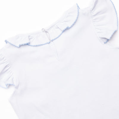 Little Mouse Trio Ruffle Short Set, Blue