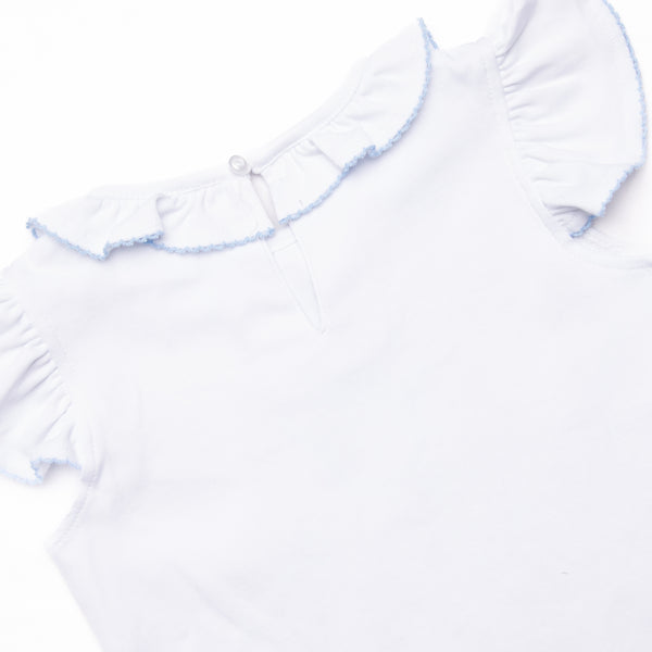 Little Mouse Trio Ruffle Short Set, Blue