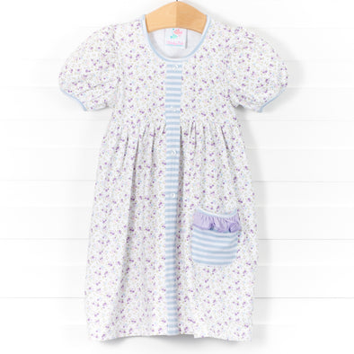 Precious Petunia Pocket Dress, Purple