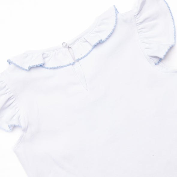 Little Mouse Trio Ruffle Short Set, Blue
