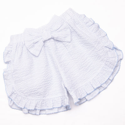 Little Mouse Trio Ruffle Short Set, Blue