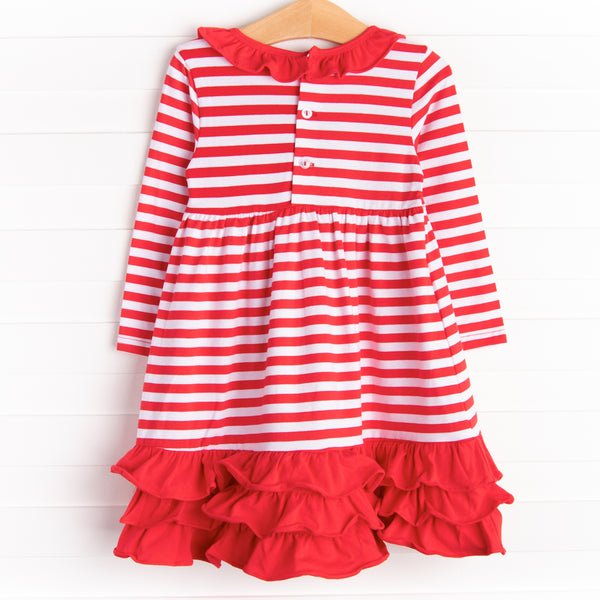 Dappled Dalmatian Dress, Red