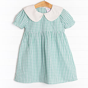 Kinsley Dress, Green Gingham