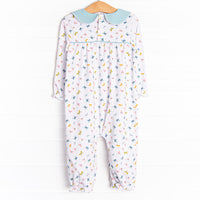 Butterfly Breeze Romper, Blue