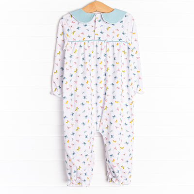 Butterfly Breeze Romper, Blue