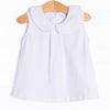 Little White Pleated Top