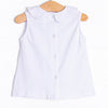 Little White Pleated Top