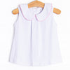Little White Pleated Top