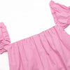Gingham Gator Applique Dress, Pink