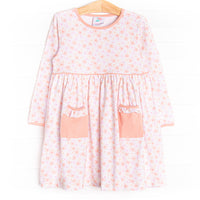 Daisy Fields Dress, Orange