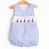 Beach Beacon Smocked Bubble, Blue